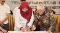 Wakili Pj Gubernur, Sekda Sultra Tandatangani Pakta Integritas dan Bimtek Penguatan Hak Anak