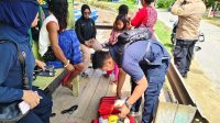 Peduli Kondisi Warga, Patroli Kesehatan Siaga Bencana Banjir Polda Sultra Sasar Kelurahan Mataiwoi