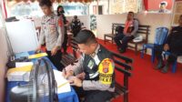Subsatgas Banops Biddokkes Polda Sultra Patroli Kesehatan di Pos PAM Mudik