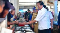 Kunker Terakhir di Sultra, Presiden Jokowi Kunjungi Pasar Sentral Lacaria Kolut Pastikan Ketersediaan Pangan