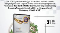 Bank Sultra Sabet Penghargaan Kategori Indonesia Best Bank 2024 dari Warta Ekonomi