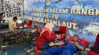 Semarak Peringatan HUT TNI AL, Lanal Kendari Gelar Donor Darah dan Pemeriksaan Kesehatan Gratis