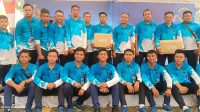 Lanal Kendari Bersama KRI Sampari-628 Olahraga Bersama Sambut Hari Armada 2024