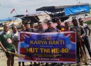 POSAL Satgas Bombana bersama Warga  Bersih-bersih Pasar Induk Tadoha Mapacing dan Perkampungan Nelayan Tapuhahi