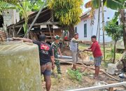 Satgas TMMD 127 Kodim Kendari bersama Warga Gotong Royong Pengerjaan Sumber Air Bersih di Anggoeya