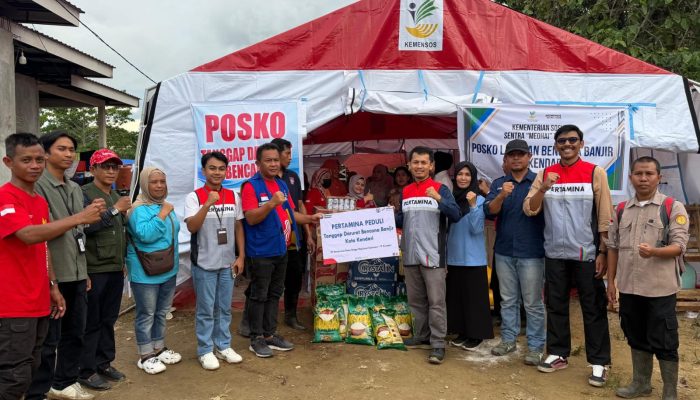 Pertamina Patra Niaga Regional Sulawesi Salurkan Bantuan Tanggap Darurat untuk Korban Banjir di Kota Kendari