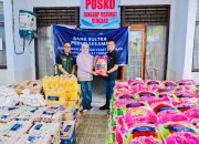Bank Sultra Peduli, Salurkan Ratusan Paket Sembako untuk Korban Banjir Kendari