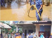 Hadir Untuk Rakyat, Prajurit Lanud Haluoleo Bantu Korban Banjir Kali Wanggu Kota Kendari