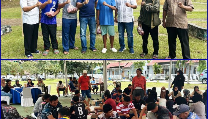 Tebar Kepedulian di Hari Raya Idul Adha, Lanal Kendari Distribusikan Daging Kurban kepada Masyarakat