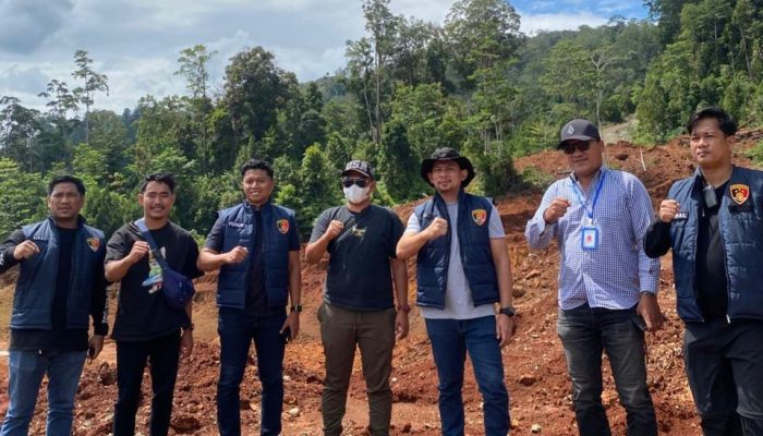 Ditreskrimsus Polda Sultra Hentikan  Aktivitas Pertambangan PT BBDM di Kapuntori Buton
