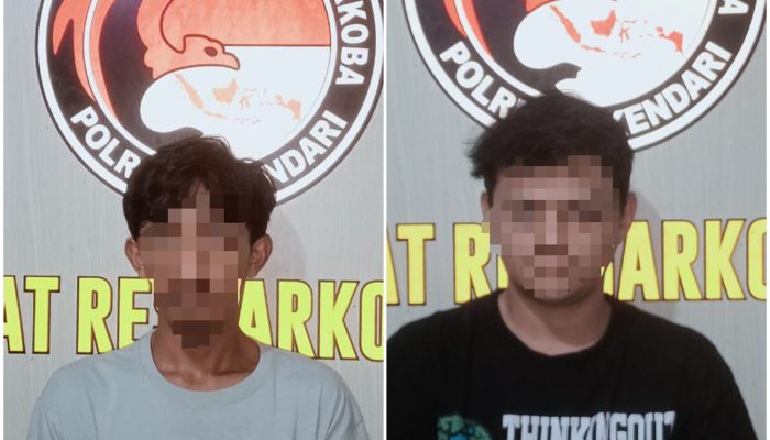 Polisi Tangkap 2 Mahasiswa Terduga Pengedar Sabu di Kendari