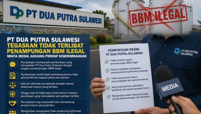PT Dua Putra Sulawesi Bantah Dugaan Menampung BBM Ilegal: Tegaskan Seluruh Aktivitas Operasional Perusahaan Dijalankan Sesuai Aturan