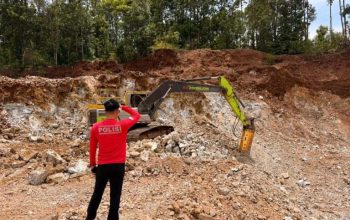 Ditreskrimsus Polda Sultra Tindak Tambang Ilegal di Desa Oko Oko, Satu Tersangka Ditahan