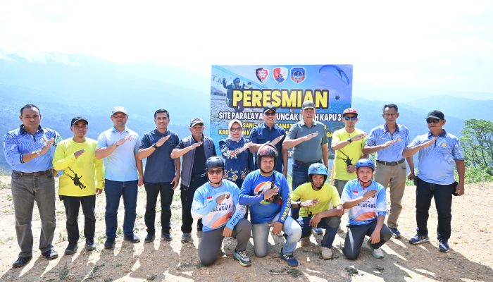 Danlanud Haluoleo Resmikan Site Paralayang Puncak Indah Kapu 3, Kolaka Bidik Wisata Dirgantara Berkelas