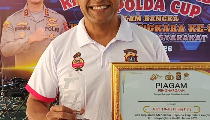 Kasi Ops Grup 5 Kopassus Letkol Inf. Abdullah Mahua Juara Menembak Kapolda Cup, Tegaskan Pentingnya Sinergi antar Forkopimda
