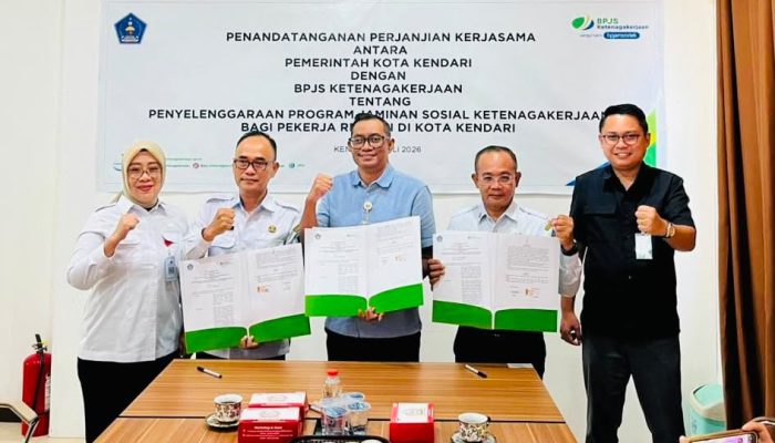 Pemkot Kendari dan BPJS Ketenagakerjaan Mantapkan Sinergitas: Perluas Perlindungan Sosial Bagi Pekerja Rentan