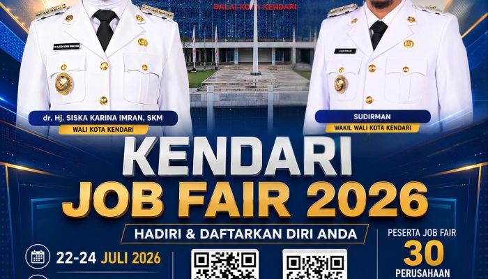 Siapkan Diri Anda, Kendari Job Fair 2026 Dibuka 22–24 Juli: Sediakan 700 Lowongan dari 30 Perusahaan