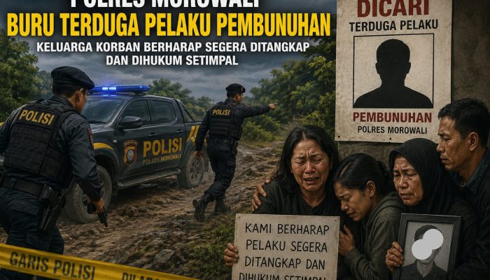 Polres Morowali Buru Terduga Pelaku Pembunuhan, Keluarga Korban Berharap Segera Ditangkap dan Dihukum Setimpal