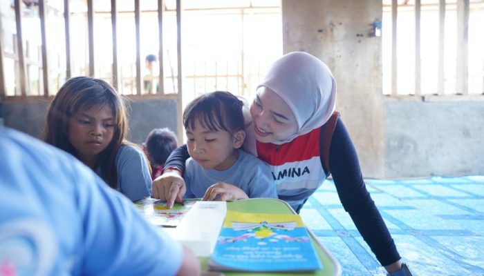 Pertamina Patra Niaga Sulawesi Bawa Keceriaan Anak Pesisir Bitung tepat di Hari Anak Nasional