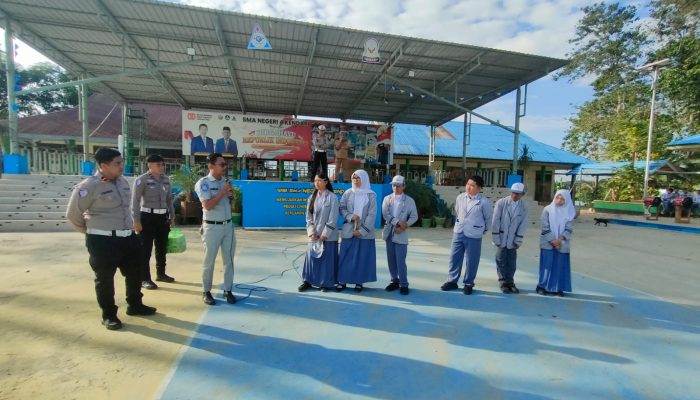 Tingkatkan Kesadaran Pelajar, Jasa Raharja Sultra dan Satlantas Polresta Sosialisasikan Keselamatan di SMAN 4 Kendari