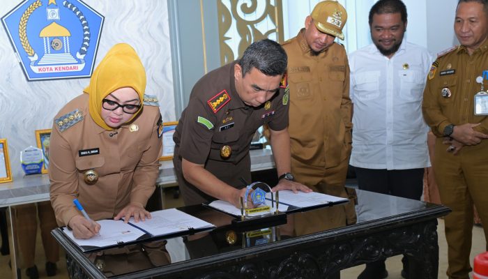 Pemkot Kendari dan Kejari Perkuat Teken Kesepakatan Bantuan Hukum untuk Dukung Tata Kelola Pemerintahan