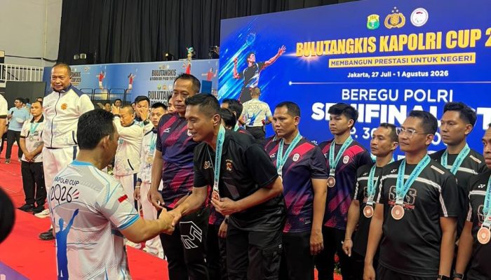 Tembus Tiga Besar Nasional, Polda NTB Sabet Juara III Bulutangkis Kapolri Cup 2026