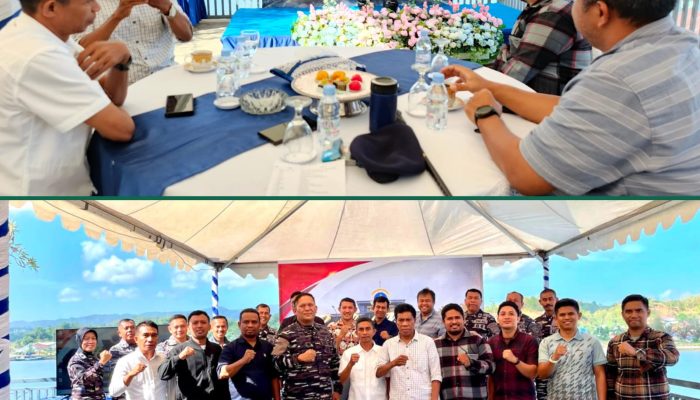 Secangkir Kopi, Sejuta Sinergi: Lanal Kendari dan Insan Pers Perkuat Kolaborasi Informasi Publik