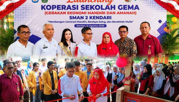 Kadikbud Sultra Launching Koperasi GEMA SMAN 2 Kendari, Wujudkan Sekolah Berjiwa Wirausaha