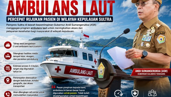 Gubernur ASR Gebrak Layanan Kesehatan Kepulauan, Dua Ambulans Laut Segera Hadir