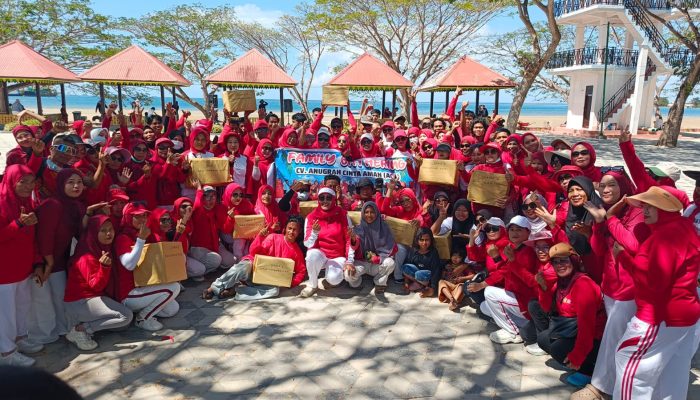 Merah Putih Satukan Hati, CV ACA Perkuat Soliditas Karyawan lewat Family Gathring di Pantai Nambo