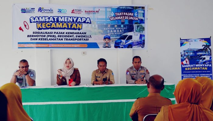 Tim Pembina Samsat Kendari dan Jasa Raharja Gelar Samsat Menyapa Kecamatan di Kadia