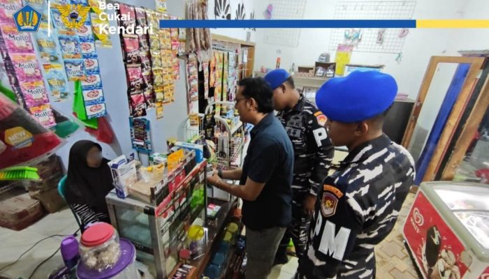 Operasi Gabungan Bea Cukai di Wakatobi, Berhasil Amankan 18.960 Batang Rokok Ilegal