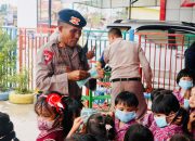 Brimob Sultra Tanamkan Kesadaran Cegah Karhutla Sejak Usia Dini di TK Smart School Baruga