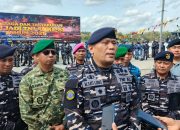 HUT ke 81 TNI AL, Lanal Kendari Gelar Apel Siaga dan Tasyakuran: Siap Bergerak Cepat Bantu Masyarakat Hadapi Karhutla