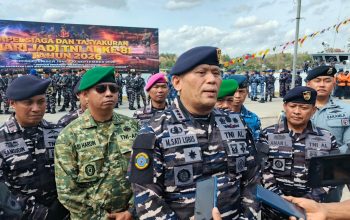 HUT ke 81 TNI AL, Lanal Kendari Gelar Apel Siaga dan Tasyakuran: Siap Bergerak Cepat Bantu Masyarakat Hadapi Karhutla