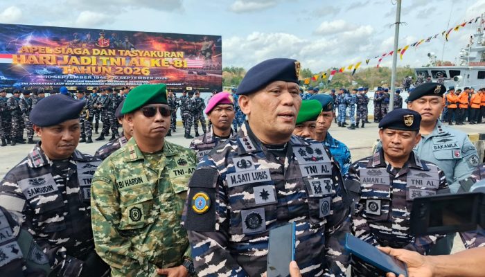 HUT ke 81 TNI AL, Lanal Kendari Gelar Apel Siaga dan Tasyakuran: Siap Bergerak Cepat Bantu Masyarakat Hadapi Karhutla