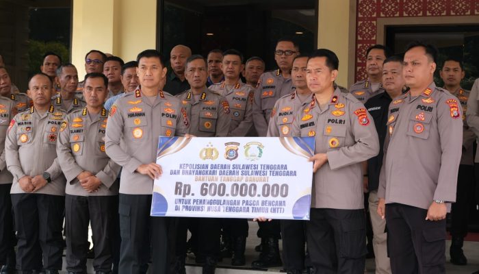 Polda Sultra dan Bhayangkari Salurkan Bantuan Penanggulangan Pascabencana  NTT