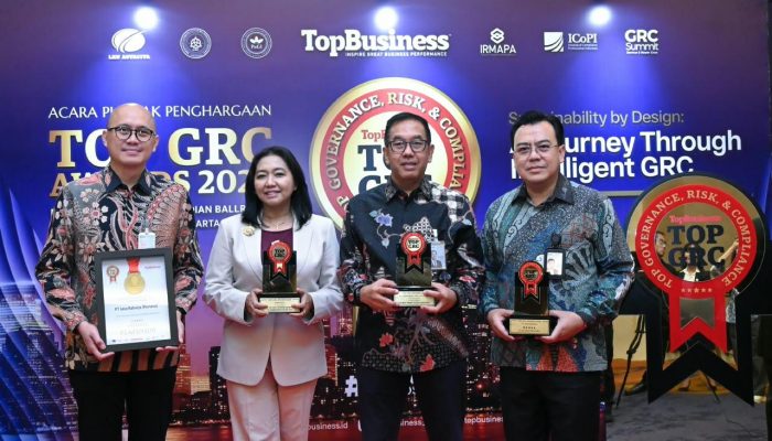 Konsisten Terapkan GRC, Jasa Raharja Sabet Empat Penghargaan di Ajang TOP GRC Awards 2026
