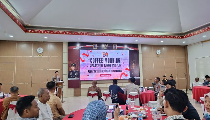 Kapolda Sultra Perkuat Sinergi dengan Pers, Tekankan Peran Media Jaga Kamtibmas