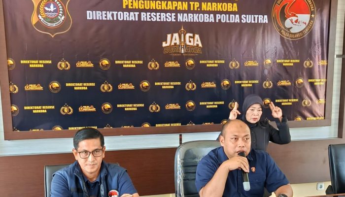 Polda Sultra Gagalkan Peredaran 3,5 Kg Narkotika, Dua Pelaku Diciduk
