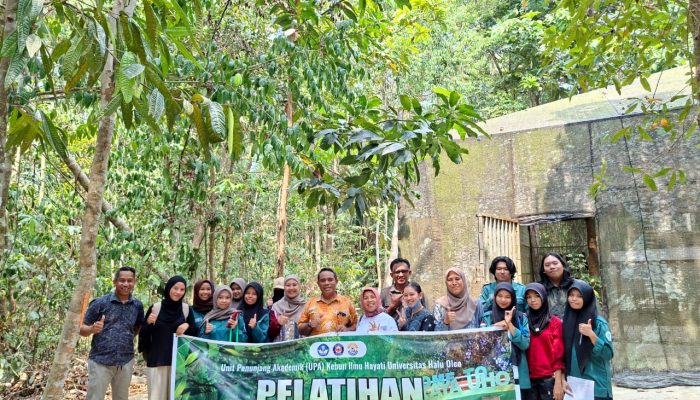 UPA Kebun Raya UHO Latih Mahasiswa dan Dosen Hitung Potensi Karbon dan Biodiversitas