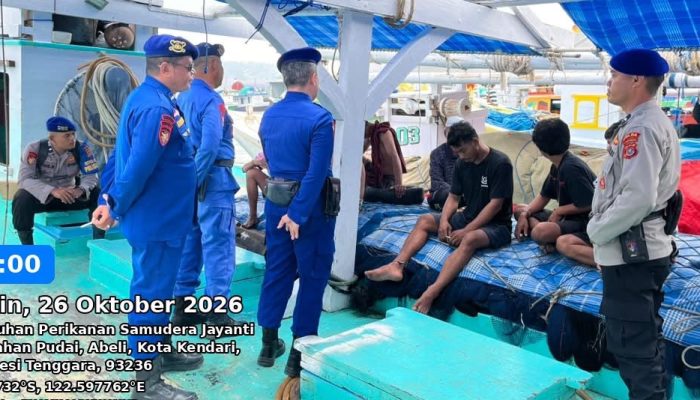 Ditpolairud Polda Sultra Gencarkan Patroli Dialogis di Pelabuhan Samudera Jayanti Kendari