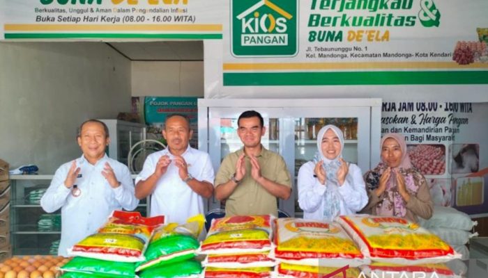 215 Kios Pangan Digital Hadir di Kendari, Beras Tak Lagi Masuk 10 Besar Penyumbang Inflasi